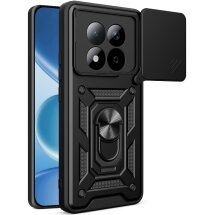 Чохол із захистом камери Deexe Armor Shield для Xiaomi Redmi Note 15 Pro 5G - Black: фото 1 з 10