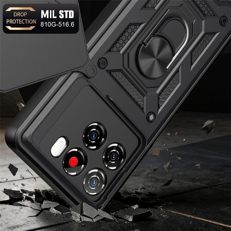 Чохол із захистом камери Deexe Armor Shield для ZTE Blade A56 - Silver (391119S) Чохол із захистом камери Deexe Armor Shield для ZTE Blade A56 - Silver: фото 2 з 10