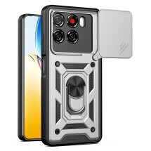 Чохол із захистом камери Deexe Armor Shield для ZTE Blade A56 - Silver: фото 1 з 10