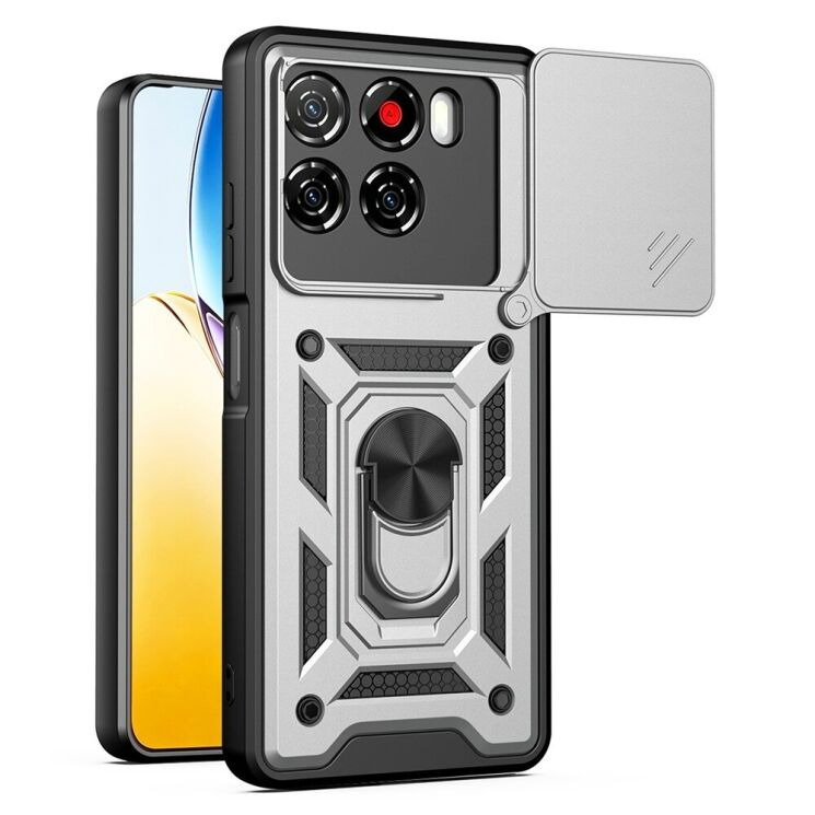 Чохол із захистом камери Deexe Armor Shield для ZTE Blade A56 - Silver (391119S) Чохол із захистом камери Deexe Armor Shield для ZTE Blade A56 - Silver: фото 1 з 10