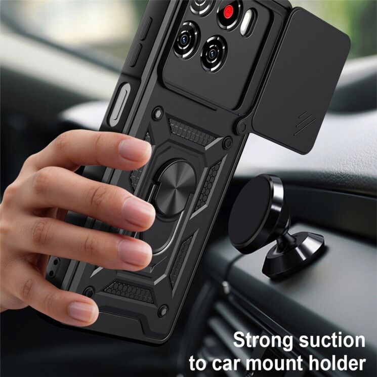Чохол із захистом камери Deexe Armor Shield для ZTE Blade A56 - Silver (391119S) Чохол із захистом камери Deexe Armor Shield для ZTE Blade A56 - Silver: фото 3 з 10