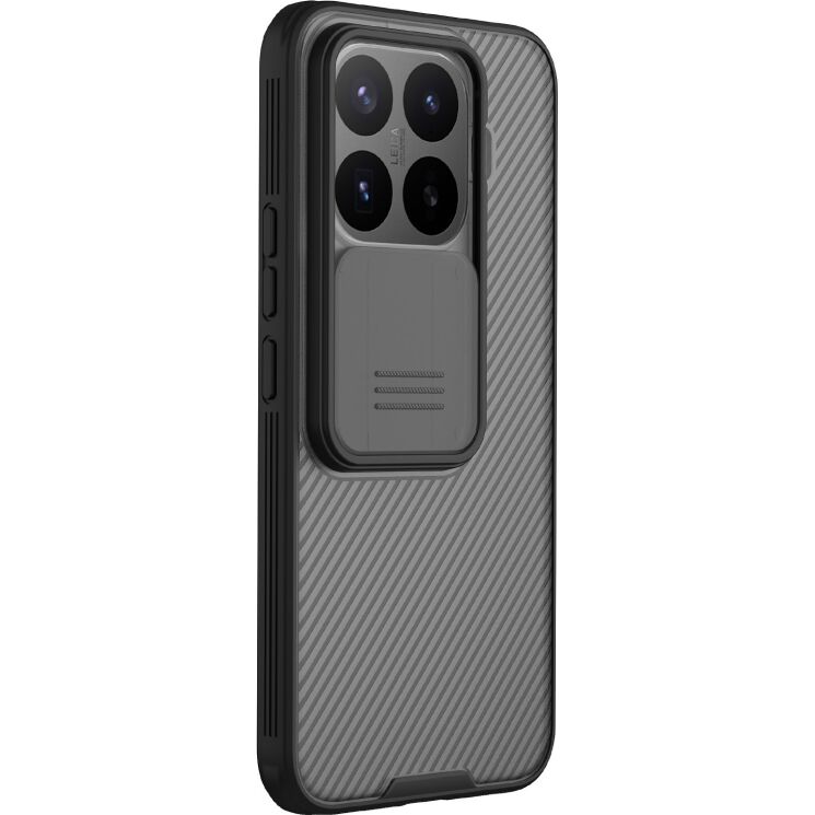 Чехол со шторкой для камеры NILLKIN CamShield Pro для Xiaomi 17T Pro - Transparent Black: фото 3 из 16