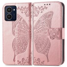 Чехол UniCase Butterfly Pattern для HMD Pulse Pro - Rose Gold: фото 1 из 5