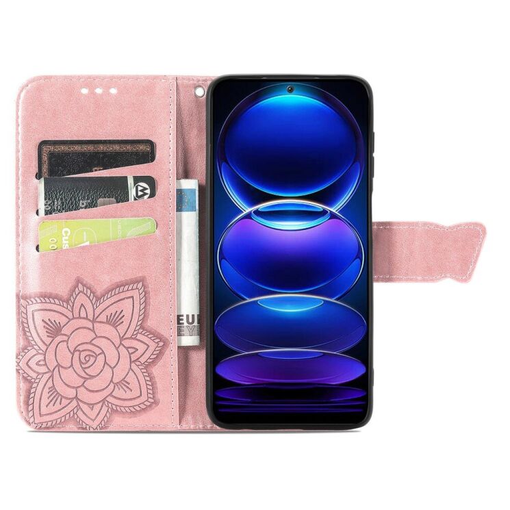 Чехол UniCase Butterfly Pattern для HMD Pulse Pro - Rose Gold: фото 2 из 5