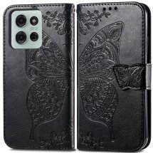 Чехол UniCase Butterfly Pattern для Motorola Moto G75 - Black: фото 1 из 10