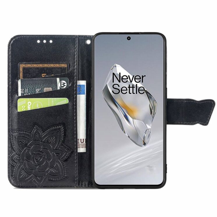 Чехол UniCase Butterfly Pattern для OnePlus 12 - Black: фото 2 из 8