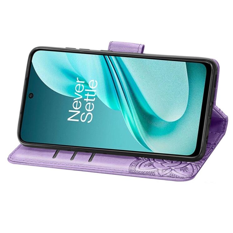 Чехол UniCase Butterfly Pattern для OnePlus Nord N30 SE - Light Purple: фото 3 из 8