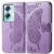 Чехол UniCase Butterfly Pattern для OnePlus Nord N30 SE - Light Purple: фото 1 из 8