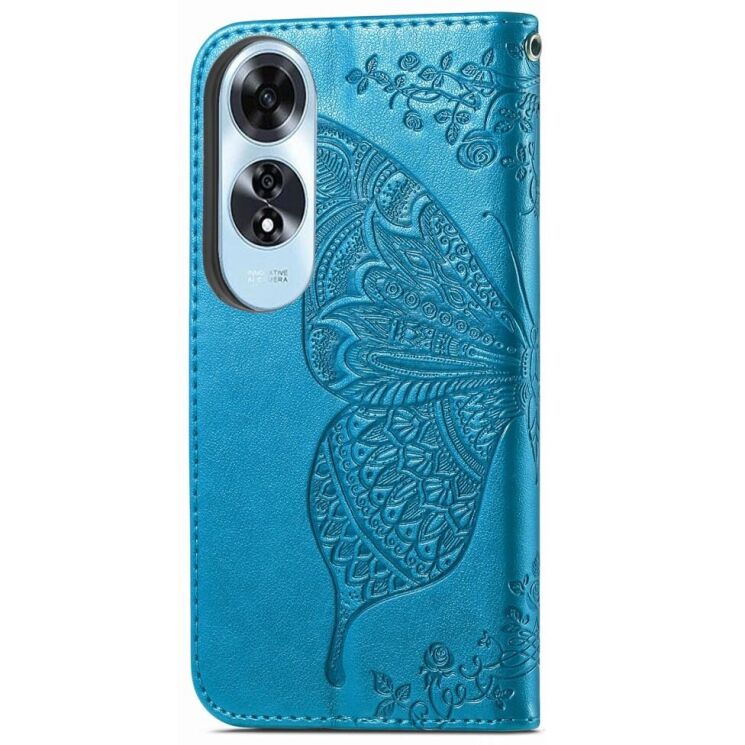 Чехол UniCase Butterfly Pattern для OPPO A60 - Blue: фото 5 из 7