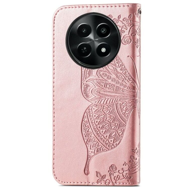 Чехол UniCase Butterfly Pattern для Realme 12 5G - Rose Gold: фото 5 из 8