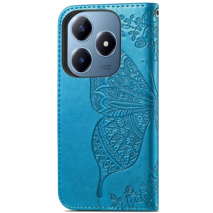 Чехол UniCase Butterfly Pattern для Realme C63 / C61 / Note 60x - Blue: фото 6 из 9
