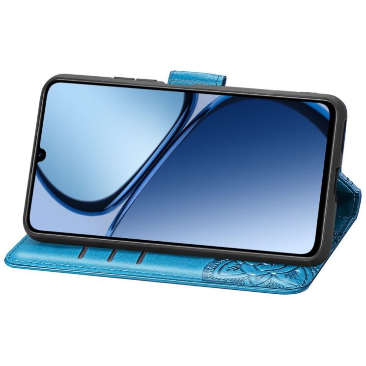 Чехол UniCase Butterfly Pattern для Realme C63 / C61 / Note 60x - Blue: фото 3 из 9
