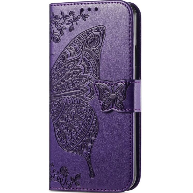 Чохол UniCase Butterfly Pattern для Realme C65 - Dark Purple: фото 4 з 8