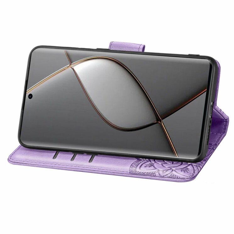 Чехол UniCase Butterfly Pattern для TECNO Spark 20 Pro+ - Light Purple: фото 3 из 8