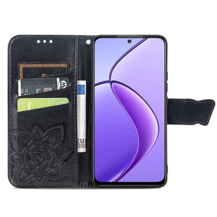 Чехол UniCase Butterfly Pattern для TECNO Spark 30C - Black: фото 2 из 10