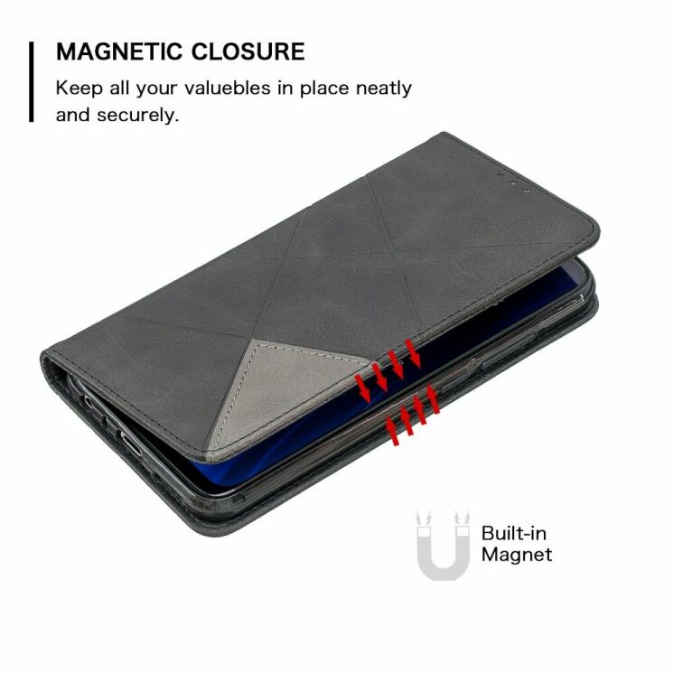 Чехол UniCase Geometric Pattern для Xiaomi Redmi Note 8 / Note 8 (2021) - Black: фото 6 из 9