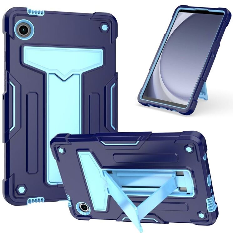 Чехол UniCase Hybrid Stand для Samsung Galaxy Tab A9 (X110/115) - Navy Blue / Blue: фото 1 из 5