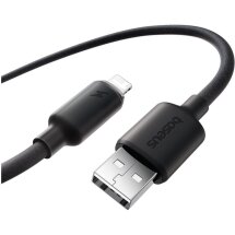 Кабель Baseus Foamed Silicone USB to Lightning (2.4A, 1m) E0426900 - Black: фото 1 из 3