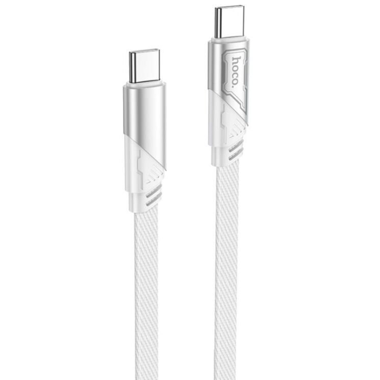 Кабель Hoco U119 Type-C to Type-C 60W (1.2m) - Gray: фото 1 з 4