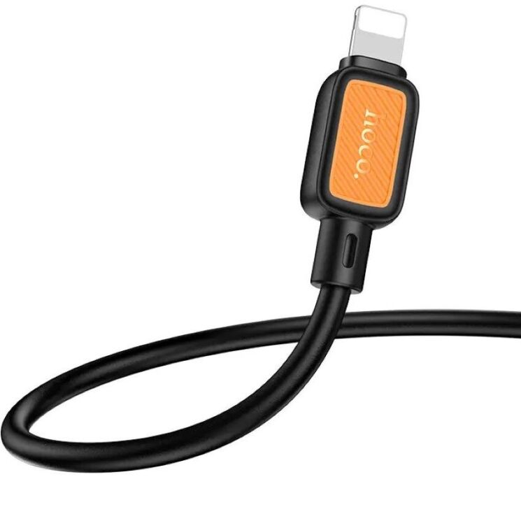 Кабель Hoco X108 Benefit USB to Lightning (2.4A, 1m) - Black: фото 3 из 5