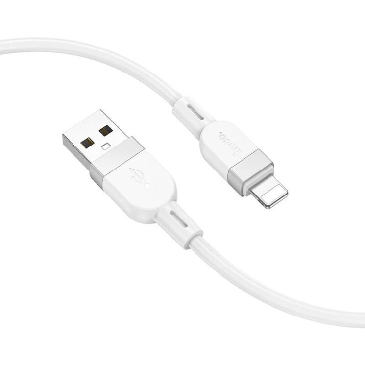 Кабель Hoco X109 USB to Lightning (2.4A, 1m) - White: фото 2 з 6