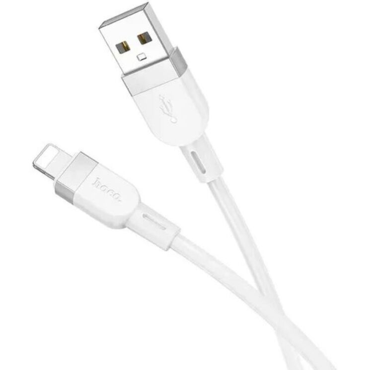Кабель Hoco X109 USB to Lightning (2.4A, 1m) - White: фото 3 з 6