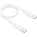 Кабель Hoco X96 Hyper 60W Type-C to Type-C (0.25m) - White (896227W). Фото 2 з 6