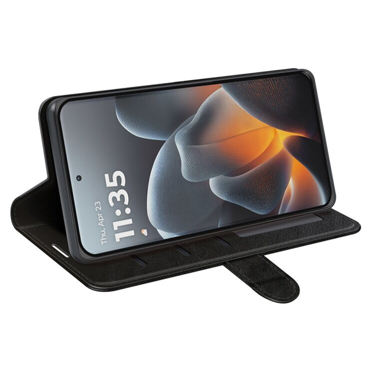 Классический чехол-книжка Deexe Wallet Style для Motorola Signature - Black (407612B) Классический чехол-книжка Deexe Wallet Style для Motorola Signature - Black: фото 3 из 7