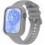 Комплект (чохол і ремінець) Deexe Silicone Set для Huawei Watch Fit 3 - Grey: фото 1 з 9