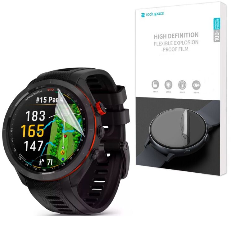 Комплект плівок (6шт) RockSpace Watch Film для Garmin Approach S70 47mm: фото 1 из 6