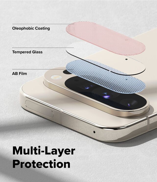 Комплект защитных стекол (2шт) Ringke Camera Protector Glass для Google Pixel 10 Pro XL (8800293856931): фото 7 из 14