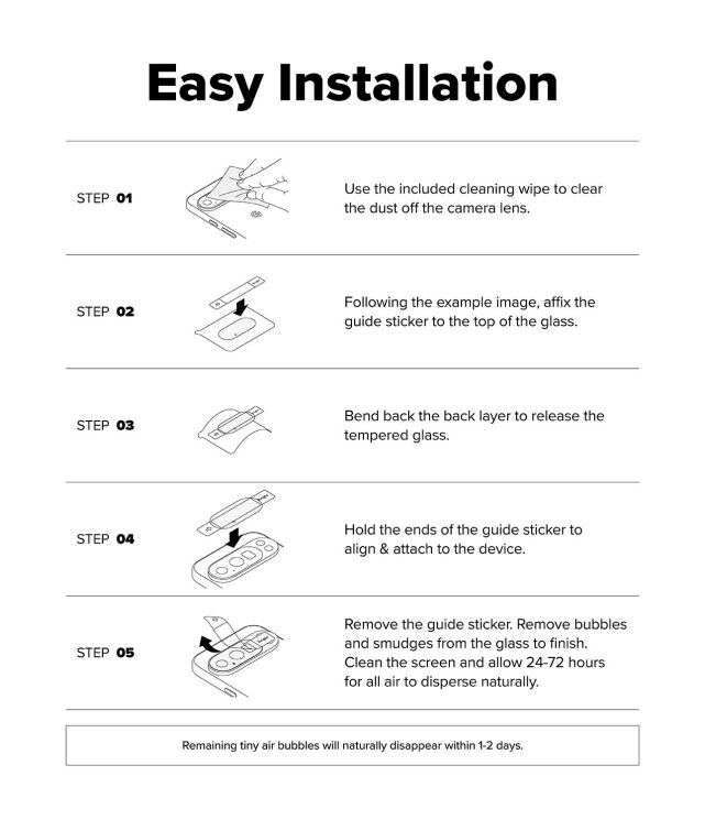 Комплект защитных стекол (2шт) Ringke Camera Protector Glass для Google Pixel 10 Pro XL (8800293856931): фото 12 из 14