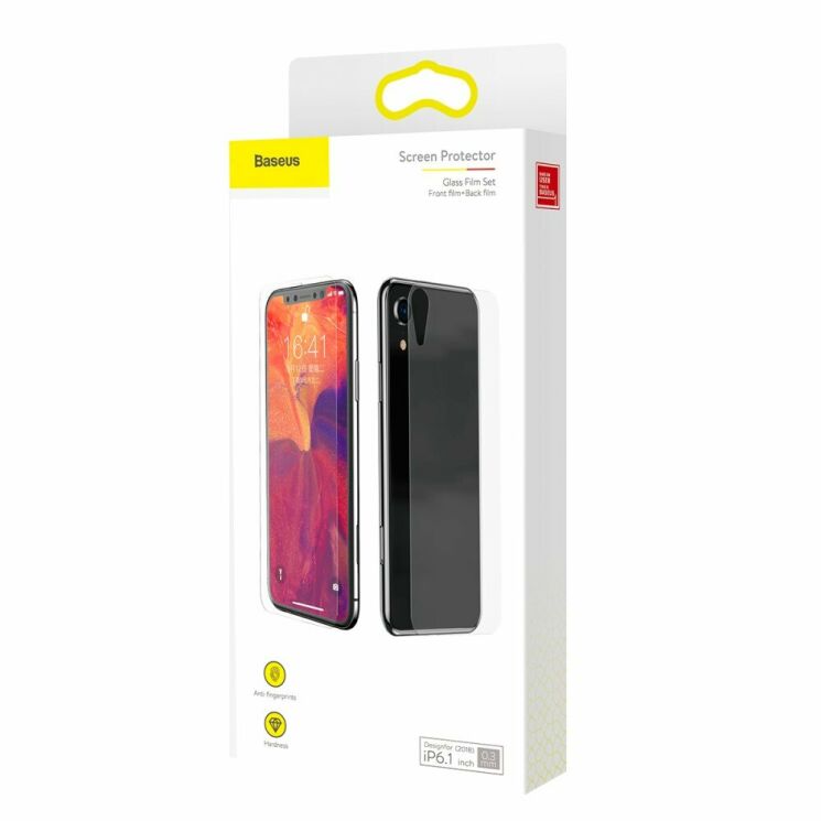 Комплект захисних стекол BASEUS 0.3mm Full Coverage для Apple iPhone XR: фото 10 з 26