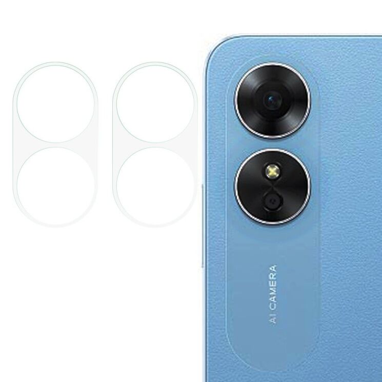 Комплект защитных стекол на заднюю камеру Deexe Camera Lens Protector для OPPO A17: фото 1 из 6