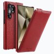 Кожаный чехол MELKCO Jacka Type для Samsung Galaxy S25 Ultra (S938) - Red (372297R)