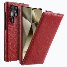 Кожаный чехол MELKCO Jacka Type для Samsung Galaxy S25 Ultra (S938) - Red: фото 1 из 10