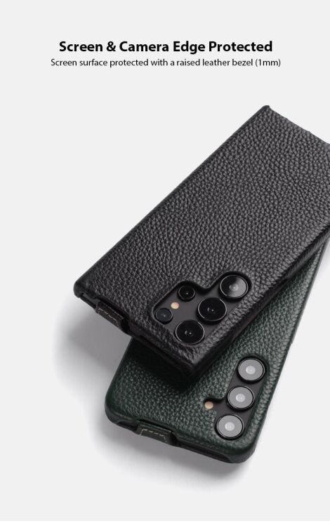 Кожаный чехол MELKCO Jacka Type для Samsung Galaxy S25 Ultra (S938) - Black: фото 5 из 10