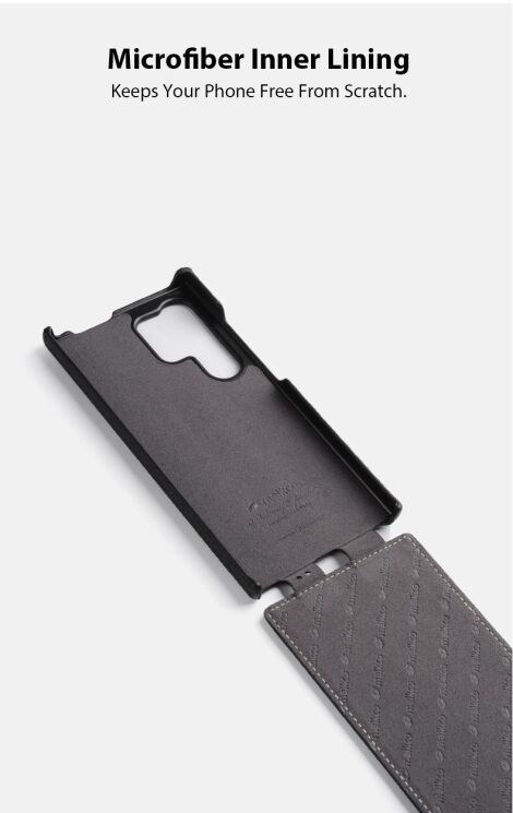 Кожаный чехол MELKCO Jacka Type для Samsung Galaxy S25 Ultra (S938) - Black: фото 9 из 10