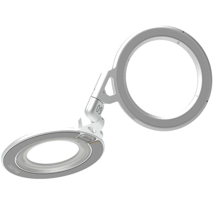Магнитное кольцо-держатель AULUMU G09 Infinite 360 Magnetic Stand - Silver (982624S) Магнитное кольцо-держатель AULUMU G09 Infinite 360 Magnetic Stand - Silver: фото 6 из 22
