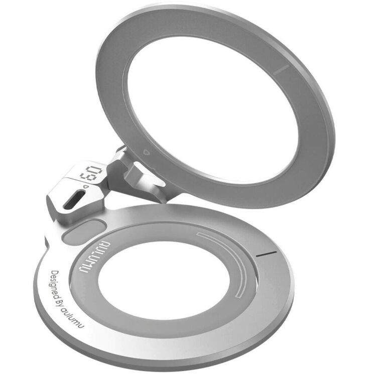 Магнитное кольцо-держатель AULUMU G09 Infinite 360 Magnetic Stand - Silver (982624S) Магнитное кольцо-держатель AULUMU G09 Infinite 360 Magnetic Stand - Silver: фото 3 из 22