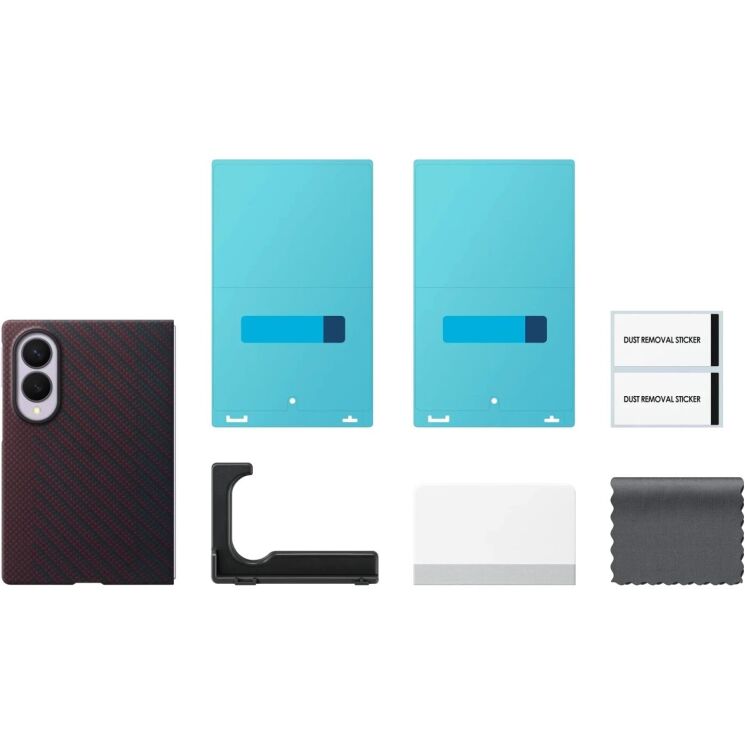 Оригінальний чохол Carbon Magnet Case для Samsung Galaxy Fold 8 (EF-KF971SREGUA) - Dark Red: фото 5 з 5