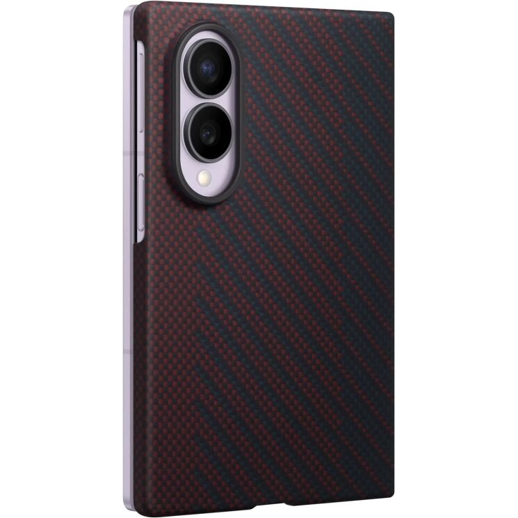 Оригінальний чохол Carbon Magnet Case для Samsung Galaxy Fold 8 (EF-KF971SREGUA) - Dark Red: фото 3 з 5