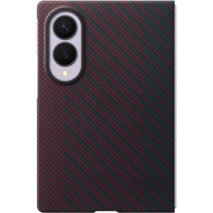 Оригінальний чохол Carbon Magnet Case для Samsung Galaxy Fold 8 (EF-KF971SREGUA) - Dark Red: фото 2 з 5