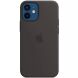 Оригинальный чехол MagSafe Silicone Case для Apple iPhone 12 Mini (MHKX3) - Black (260158B). Фото 2 из 7