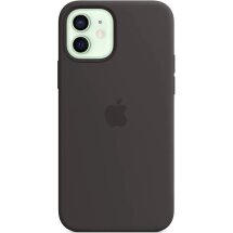 Оригинальный чехол MagSafe Silicone Case для Apple iPhone 12 Mini (MHKX3) - Black: фото 1 из 7