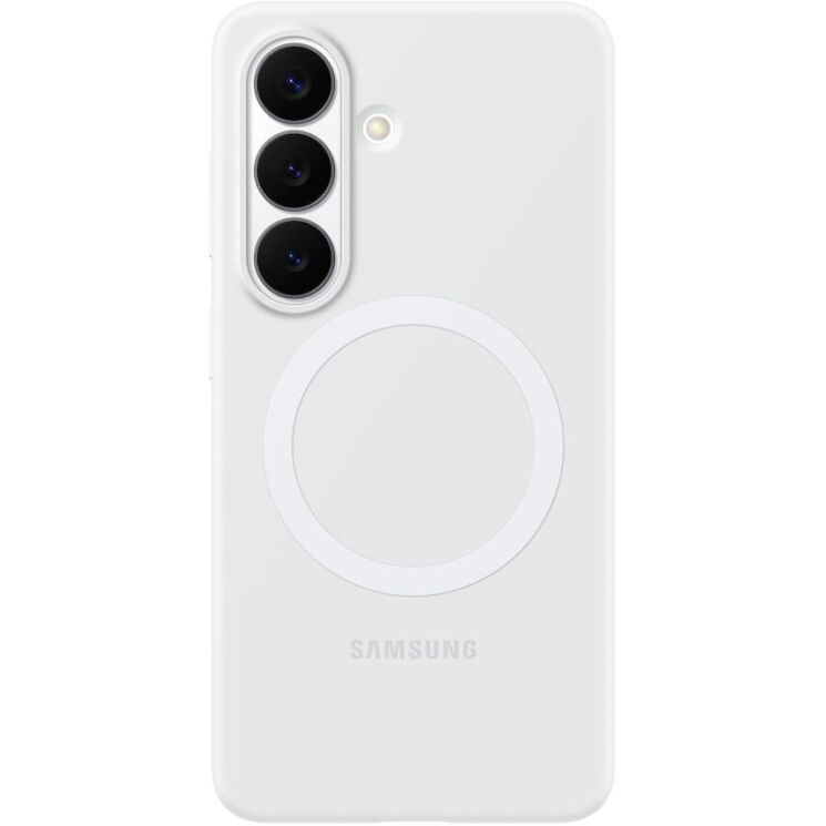 Оригинальный силиконовый чехол Silicone Magnet для Samsung Galaxy S26 (S942) EF-ES942CWEGWW - White: фото 1 из 5