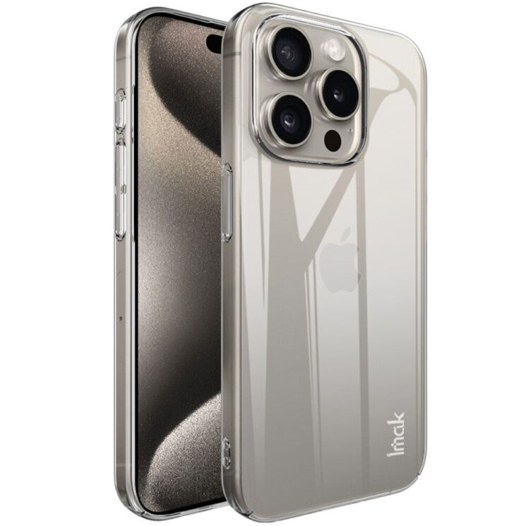 Пластиковый чехол IMAK Crystal для Apple iPhone 15 Pro Max - Transparent: фото 2 из 15
