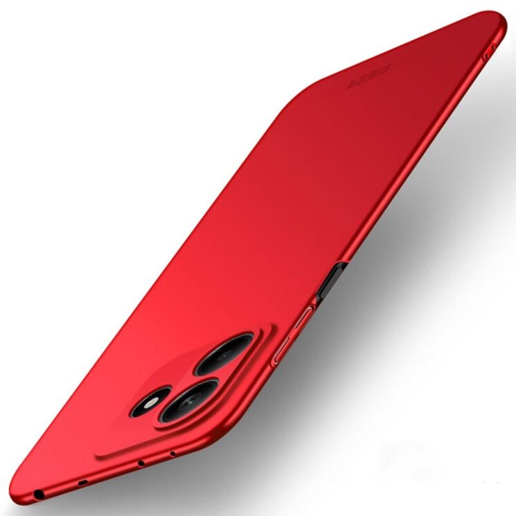 Пластиковый чехол MOFI Slim Shield для Xiaomi Redmi Note 14 5G - Red: фото 1 из 9