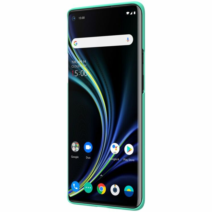 Пластиковый чехол NILLKIN Frosted Shield для OnePlus 8 Pro - Green: фото 5 из 19