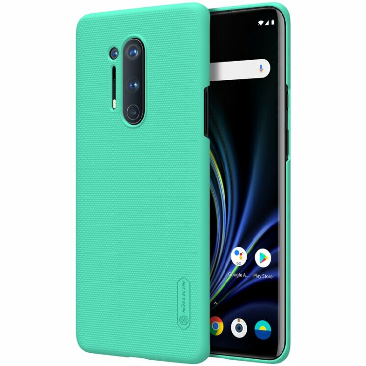 Пластиковый чехол NILLKIN Frosted Shield для OnePlus 8 Pro - Green: фото 1 из 19
